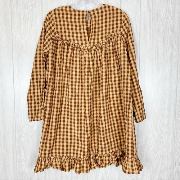 ASOS | Gingham Ruffle Baby Doll Mini Dress Size 4 - Picture 2 of 12